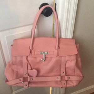 Bubble gum pink juicy couture satchel bag